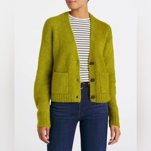 NWT Wynter Luanda Full Button Cardigan Green Sz L